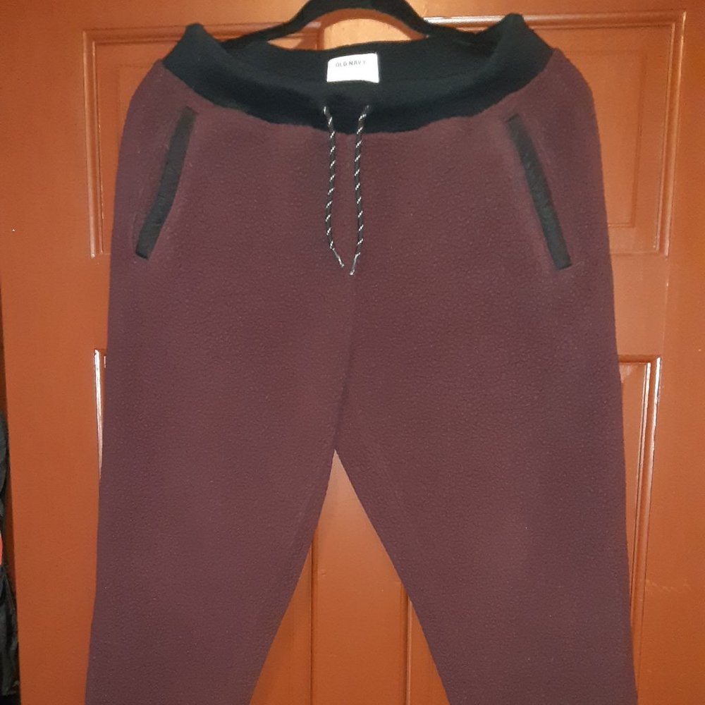 Boy's Maroon Fleece Sweat pant by Old Navy